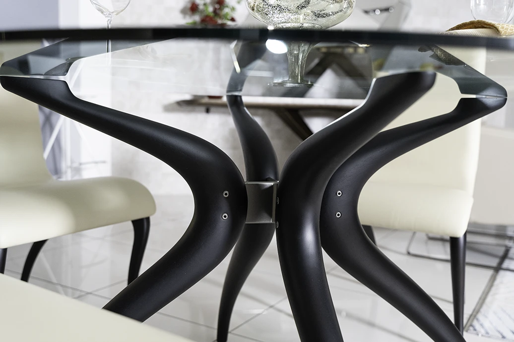 Retro Dining Table And 4 ChairsBy Porada